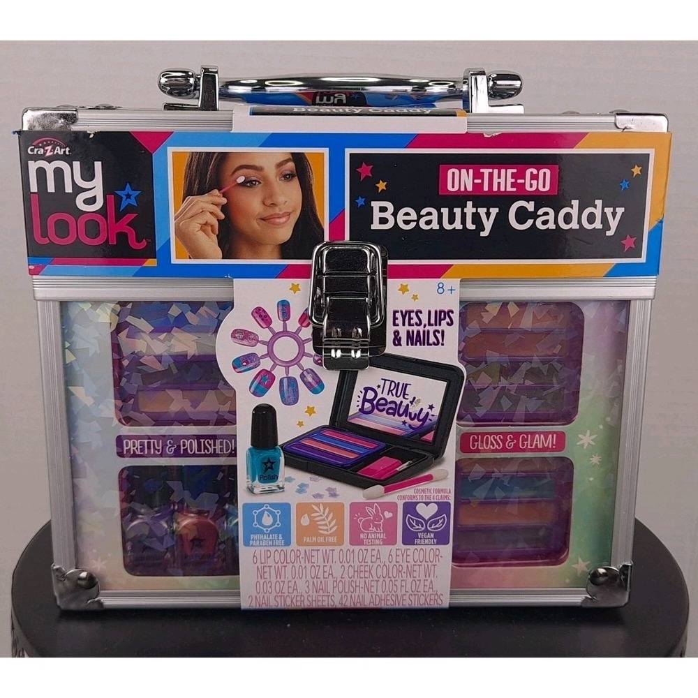 Cra Z Art My Look On The Go Beauty Caddy; Eyes Lips And Nails New In Box